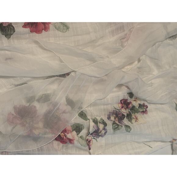 M Made In Italy Silk Blend Floral Kimono Cardigan Size Small - Picture 3 of 5